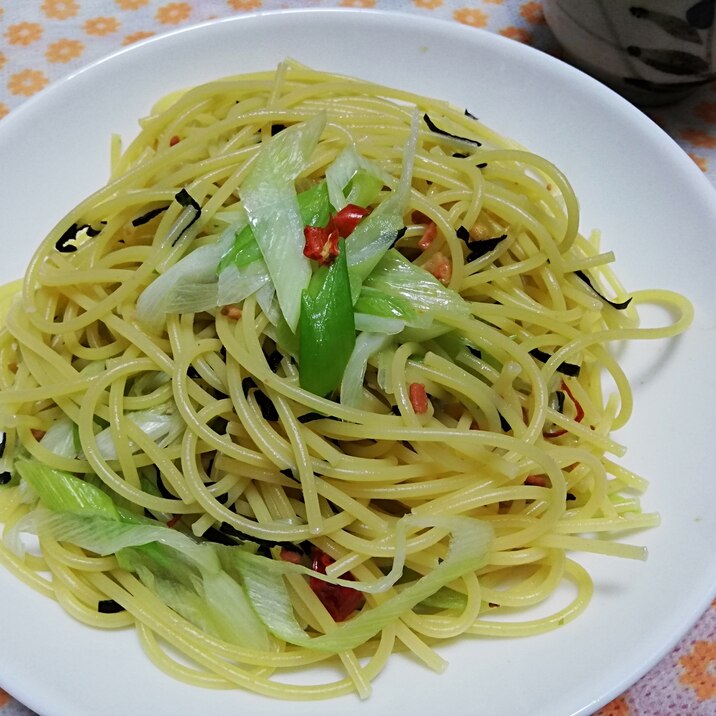 まぜるだけ！お茶漬けの素を使ったズボラパスタ